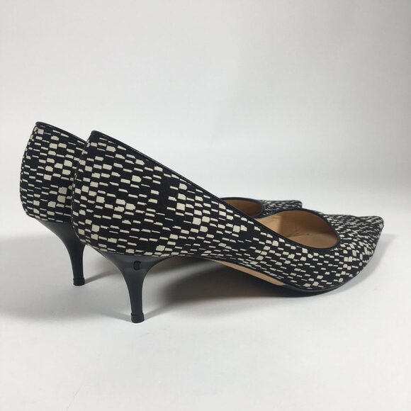 Jimmy Choo Aza Kitten Heels Geometric Print - Picture 6 of 12